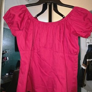 Pinup Couture Fuchsia Blouse